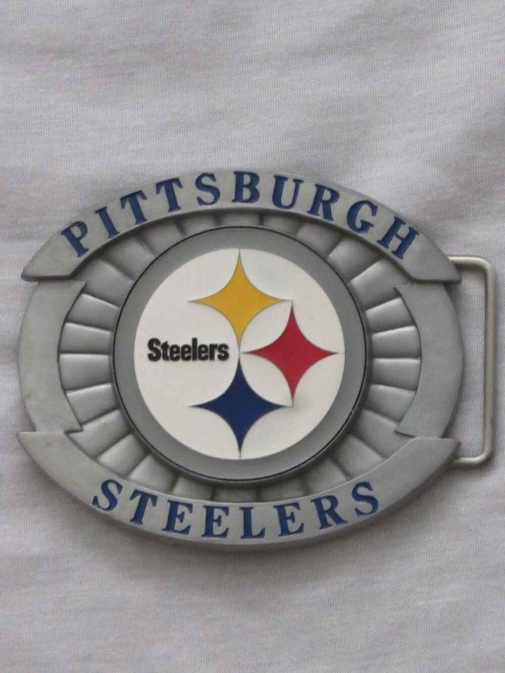Vtg 2004 Siskiyou Sports Pittsburgh STEELERS Official NFL Belt Buckle Silver